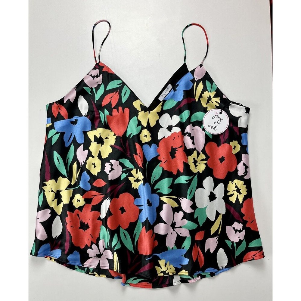 Joy and Ash NWT Women’s Floral Cami Tank Top 100% Polyester Size 3X